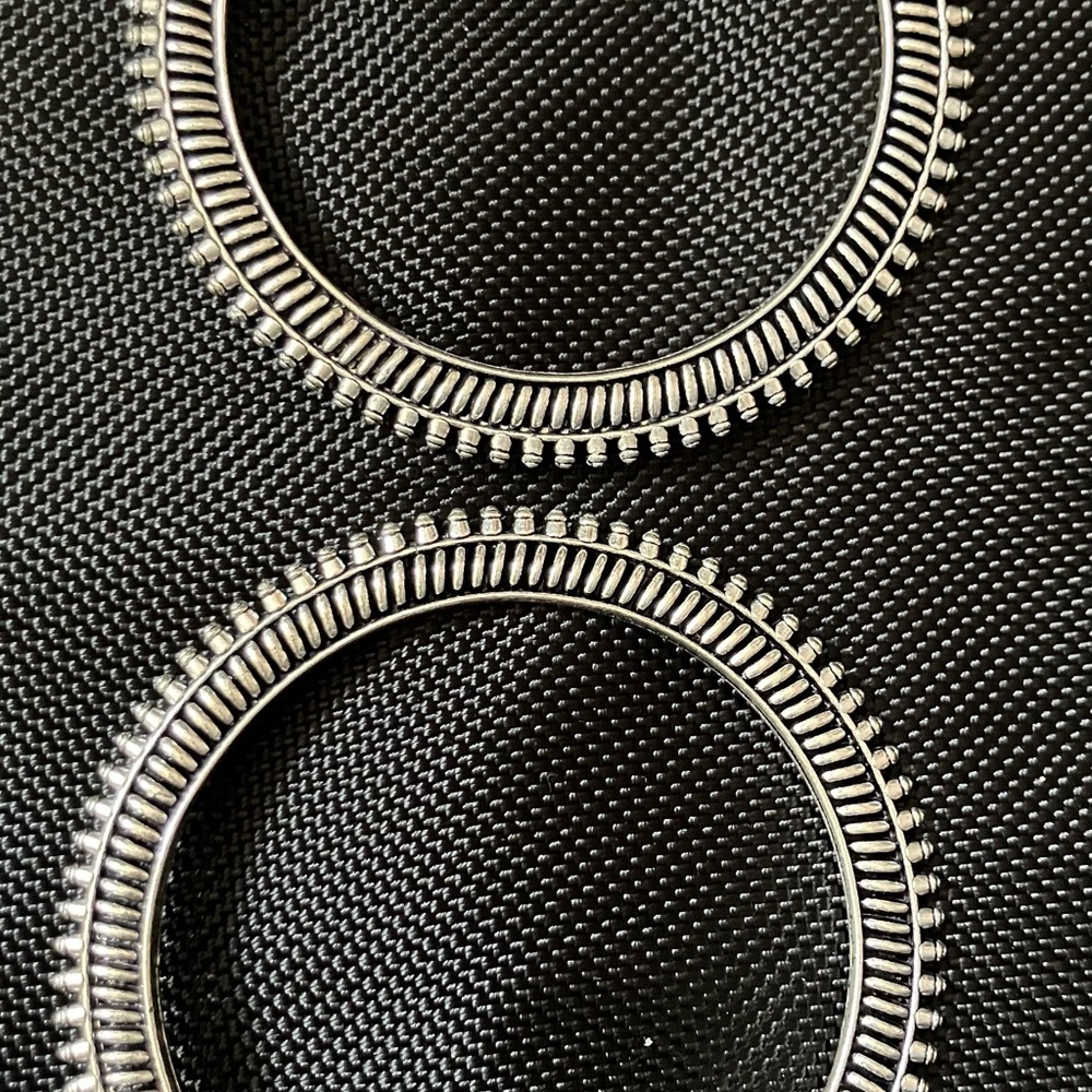 Silver plated bangles (bracelets)